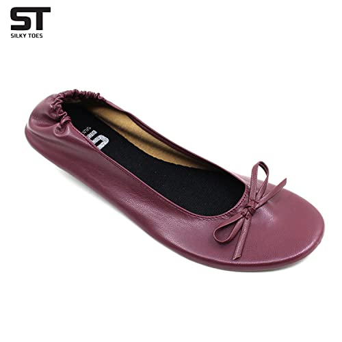 Image of Silky Toes Foldable Flat Shoes for Women | Portable Ballet Flats for Weddings, Parties, Events, Travel |Comfortable Cushioned