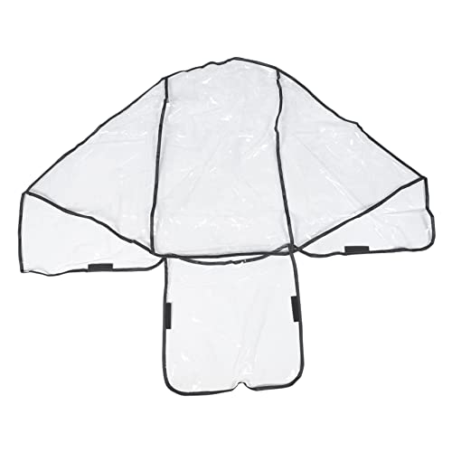 VICASKY Universal Double Stroller Rain Cover Windproof Waterproof for Twins Fits Front Rear Seats Easy Install PVC Material