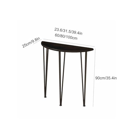 Consola blanca moderna de metal y mueble recibidor estrecho de 60cm para espacio pequeño 2