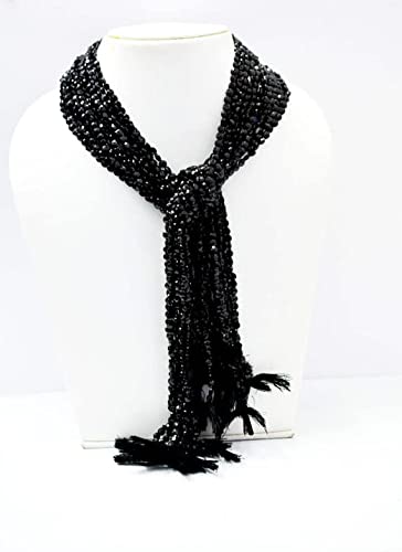Spinelle noire naturelle facettée 4mm en perles de forme pièce LKBEADS pour la création de bijoux
