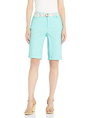 Bandolino Women's Riley Relaxed Fit Bermuda Short, sea Wave, 6