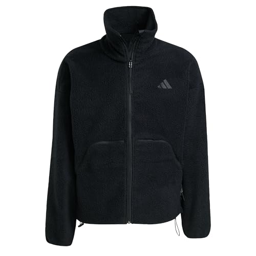 adidas Men's City Tech High Pile Fleecejacke mit durchgehendem Reißverschluss