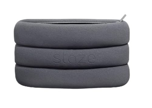 Staze Bag - Waterproof, Neoprene Pouch, Zipper Closure Stylish Pouch for Travel & Storage (Slate, 10.5” x 7”)