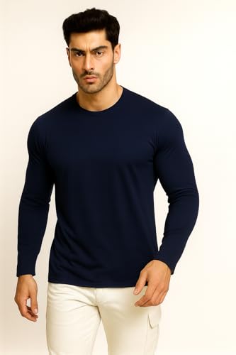 Image of JUARI BE A GENTLEMAN Men's Regular Fit Printed Full Sleeve T-Shirt
