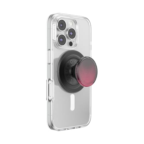 Image of PopSockets Phone Grip for MagSafe, Magnetic Holder, Phone Stand, Hot Pink - Night Magenta