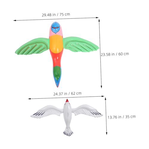 Décoration d'oiseaux gonflables suspendus avec valve étanche - 3