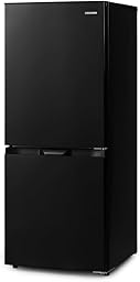 【Amazon.co.jp限定】 アイリスオーヤマ 冷蔵庫 140L ファン式 ブラック 自動霜取り 幅50cm IRSN-14B-B 一人暮らし 新生活