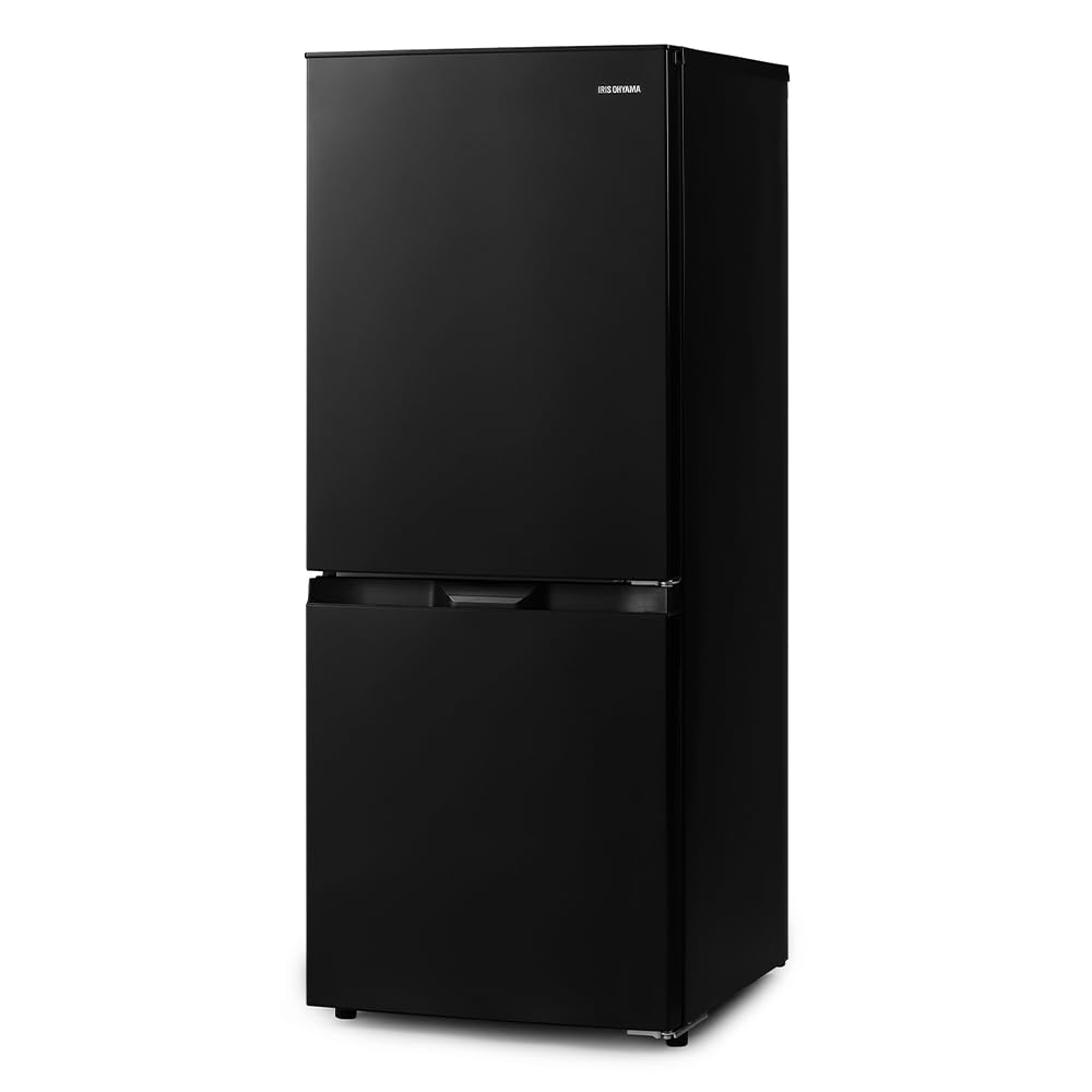 【Amazon.co.jp限定】 アイリスオーヤマ 冷蔵庫 140L ファン式 ブラック 自動霜取り 幅50cm IRSN-14B-B 一人暮らし 新生活