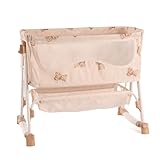 Roma Teddy Dolls Bedside Crib - Foldable Kids Toys with Cute Aesthetic, Adjustable Heights, Storage Basket - Baby Doll Rocking or Stationary Crib for Dolls up to 45cm, Ages 3 - Image 4