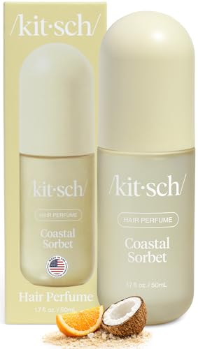 Image of Kitsch Hair Perfume for Women- Coastal Sorbet | Clean, Deodorizing & Patented Odor-Eliminating Technology Hair Spray & Body Mist- Freshen Hair, Body & Pillows- Orange Zest & Creamy Coconut Scent- 50mL