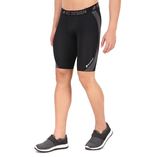 Image of ReDesign Apparels Nylon Compression Shorts Tights for Multi Sports (Color Options)