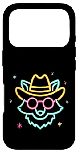 Cowboy Fox Face ���E���h�T���O���X �E�F�X�^���O���t�B�b�N �s���N �A�j�}�� �X�}�z�P�[�X iPhone 17 Pro �p