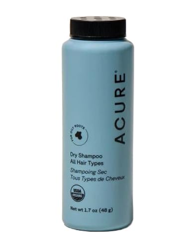 13 Best Dry Shampoos for Women Over 50: Transform Your Hair Routine 9 Acure Dry Shampoo - Mini Powder Dry Shampoo for Women with Blonde & Dark Hair, Care to Refresh Treated Color Tinted Hair with Rosemary & Peppermint, Non Aerosol, Clean, 100% Vegan - 1.7 oz Travel Size