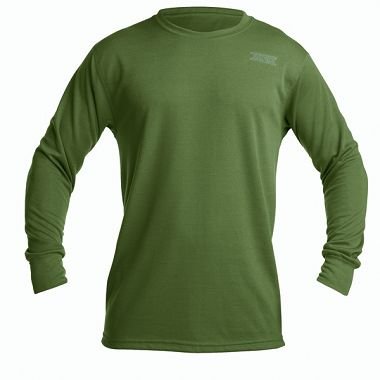 PolarmaxMens XGO Xstatic Crew, 2XL, OLIVE DRAB