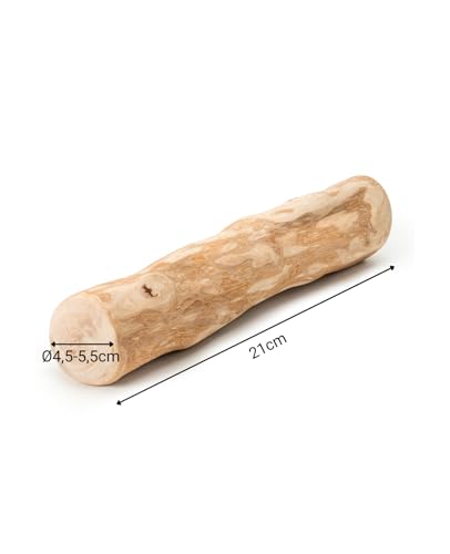 lionto Kaffeeholz für Hunde, Größe XL, 100% natürliches Robustes Kauspielzeug für gesunde Zähne, umweltfreundlicher Kauknochen für Welpen, langlebig & splitterarm, für Hunde bis 40 kg