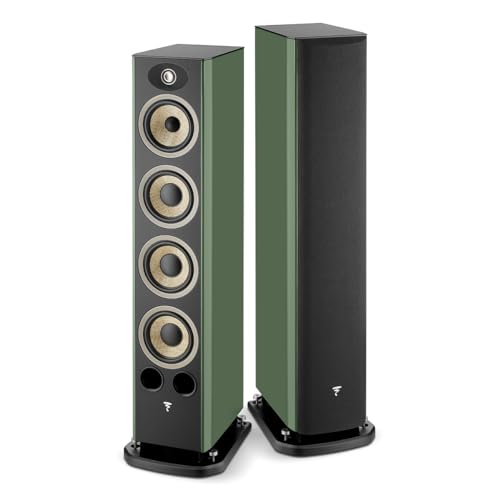 Focal Aria Evo X No. 3 Floorstanding Loudspeaker - Pair (High Gloss Moss Green)