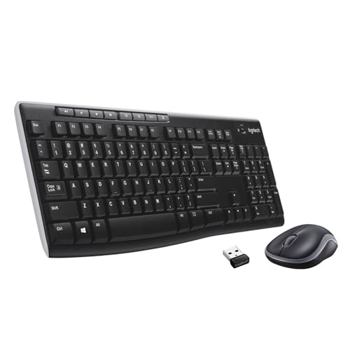 Logitech Wireless Combo MK270 Radio Transfer, PC/Mac, Keyboard