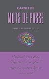 Carnet de mots de passe - Index Alphabétique - 