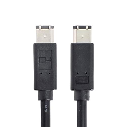 NFHK 6 Pin to 6Pin FireWire 400 to FireWire 400 6-6 ilink Cable IEEE 1394 1.8m Black