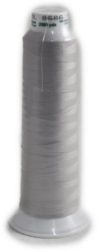 Madeira Poly Silver 2000YD Serger Thread miniatura 1
