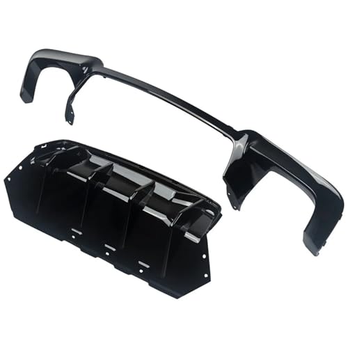 Diffuseur arrière pour BMW Série 5 F10 F11 Sport style M5 2010-2017 avec becquet LED sans lampe