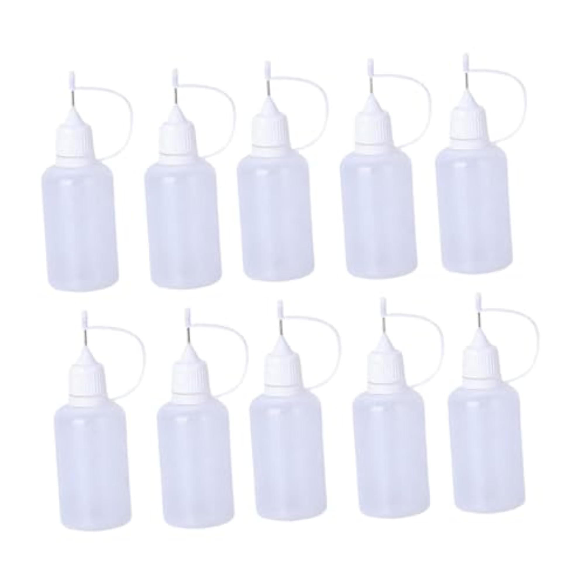 10x Pin Tip Squeeze Bottles for DIY Quilling Craft, 30ml