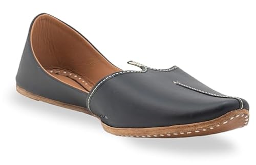 Image of KORAKARI Men's Traditional Leather Punjabi Jutti Comfortable Mojari for Men