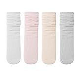[JETSO 4U] キッズ 子供靴下 女の子 ソックス 4足セット ハイソックス 薄手 ガールズ 無地 可愛い 伸縮 通気性 吸汗 シンプル メッシュ シースルーソック 膝丈 通学 卒業式 発表会(E-wpog,free/1-15歳)