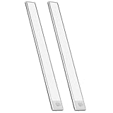 人感センサーライト 明暗センサー付き マグネット フットライト 充電式 LED バー 9mm薄型 コードレス 室内/玄関/足元/キャビネット用(昼白色-2本セット, 60cm)