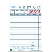 National Checking Company Waitrpad Paper, 3.5 x 5.125 inch - 10000 per case.