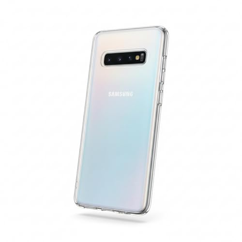 Image of Betron Clear Case compatible with Samsung Galaxy S10 Plus, Slim Shockproof TPU, Raised Edges, Wireless Charger Compatible