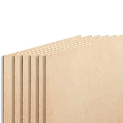 3Mm 1/8" X 12" X 24" Baltic Birch Plywood – B/Bb Grade (6Pk) Perfect For Arts And Crafts, School Projects And Diy Projects, Drawing, Painting, Wood Engraving, Wood Burning And Laser Projects #TOP1