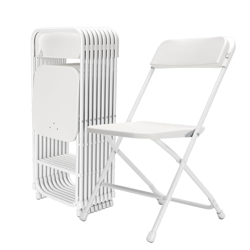 10 Best Folding Chair for Baseball Games: Comfortable and Portable Picks 11 QUJEON Folding Chairs 10 Pack,White Plastic Folding Chairs for Indoor Outdoor,Portable Stackable Commercial Seat with Steel Frame 350lb.Capacity for Party Events Wedding Dining Picnic Office