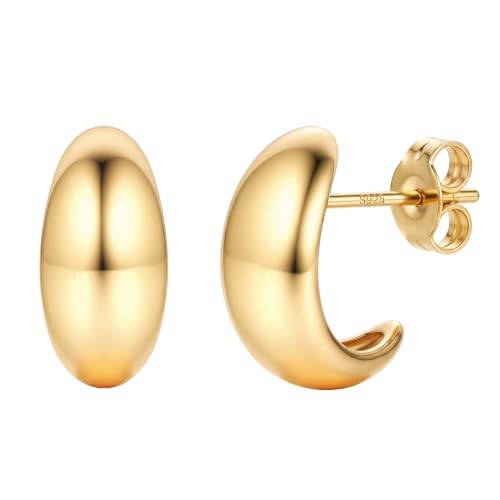 Diamday Pendientes Mujer Oro Gota de Agua Dorados Aro Grandes Plata Hipoalergénicos Pequeños Ligeros Lágrima Niñas Moda Joyería Regalos