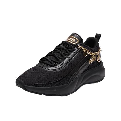 PUMA Womens Softride Cyra Bling Ring Lace Up Sneakers Shoes Casual - Black - Size 5.5 M - image 2
