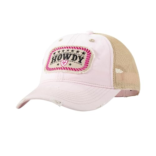 Casquette femme ARIAT Howdy Shield rose idéale pour l'équitation