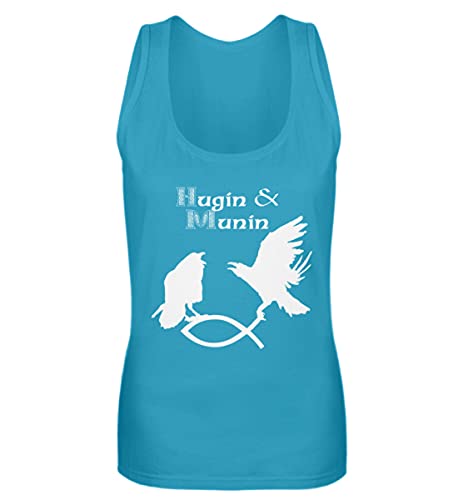 Débardeur pour femme turquoise Hugin & Munin S pour rester au frais en été