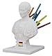 Naturalspring Julius Caesar Stifthalter | Büstenstatuen-Stifthalter | Kreativer Caesar-Schreibtisch-Stifthalter | Schreibwarenzubehör | Weiß