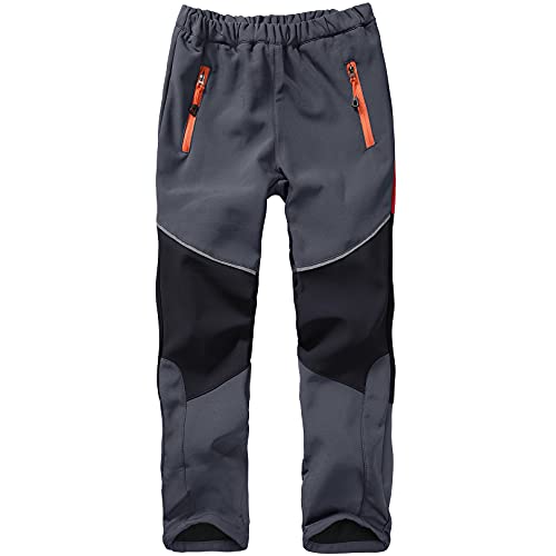 Pantalon de randonnée enfant doublé softshell pour garçon et fille