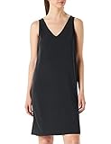 VERO MODA Damen Vmfilli V-neck Sl Knee Dress Noos H ngerchen, Schwarz, S EU