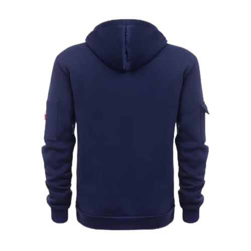 Tactical Hoodies for Men Quarter Zip Drawstring Pullover Cargo Hoodie Jacket Fall Long Sleeve Hooded Sweatshirt with Pockets2