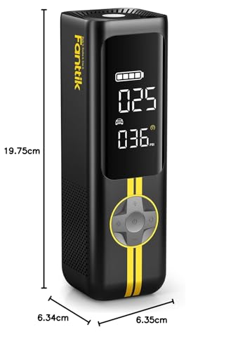 Fanttik X8 APEX™ 7800mAh Compresor Aire Portatil 12V, 10,3Bar/150PSI Inflador Coche Recargable Bomba, Inflado 2X Velocidad con Pantalla LCD, Inflador 5 Modos Para Coches, Bicicleta, Motos, Bolas - imagen 10