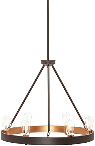 Kichler Covington 6-Light Olde Bronze Traditional Linear Chandelier