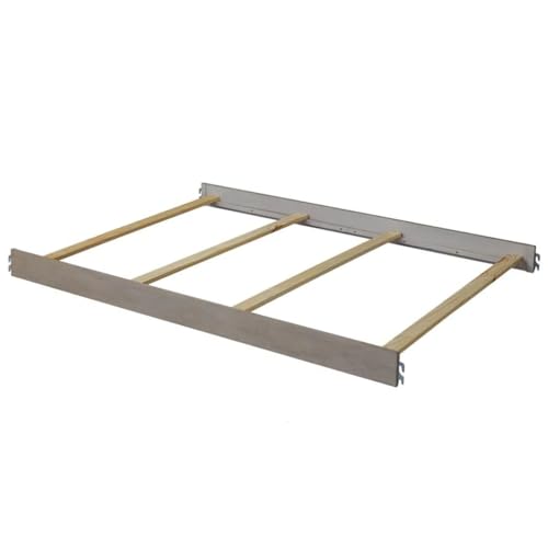 Image of Full-Size Conversion Kit Bed Rails for Dolce Babi Convertible Cribs - Solid Wood Rail - Toddler and Adult Rail for Full-Size Beds - Essential Nursery & Baby Furniture (Weathered Grey)