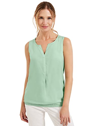 CECIL Damen B343981 Blusentop, Fresh salvia Green, XXL