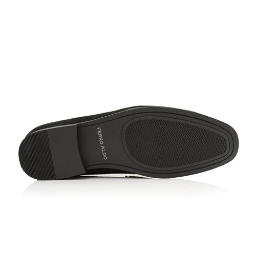 Image of Ferro Aldo Men's Premium Moc Toe Loafers | Casual & Dress Styles with Tassels & Horsebit Buckles