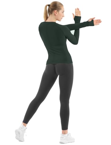 Image of MathCat Seamless Long Sleeve Workout Tops for Women