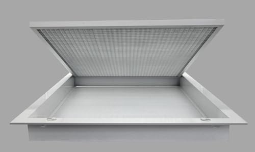 HVAC Premium 20" x 25" Cube Core Eggcrate Return Air Filter Grille for 1" Filter - Aluminum - White [Outer Dimensions: 22.5" x 27.5"] by HVAC Premium - Image 3