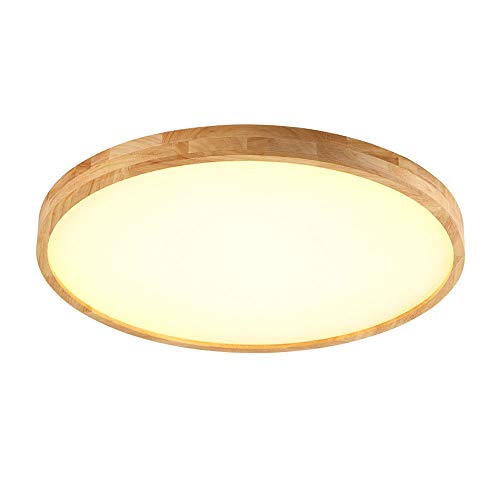 Nuova Plafoniera in Legno Massello Lampada da