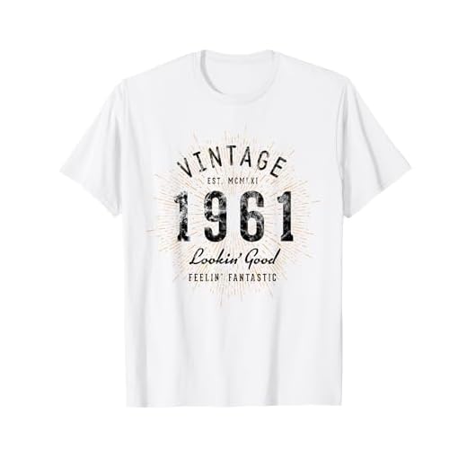Vintage 61 cumpleaños nacido en 1961 Camiseta